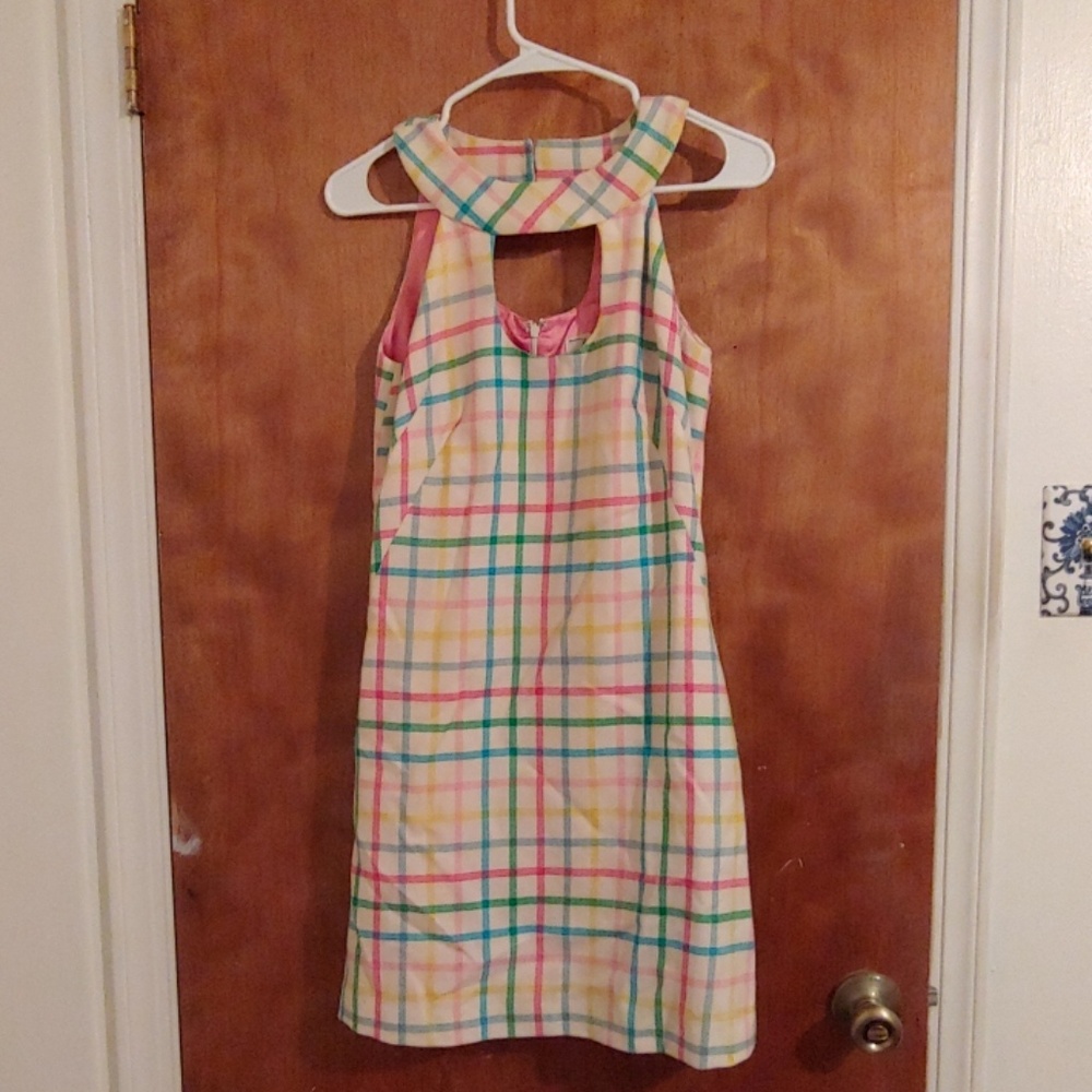 Milly rainbow plaid dress